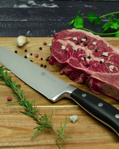 Cuchillo Medio Golpe de 20 cm, Cuchillo de Chef